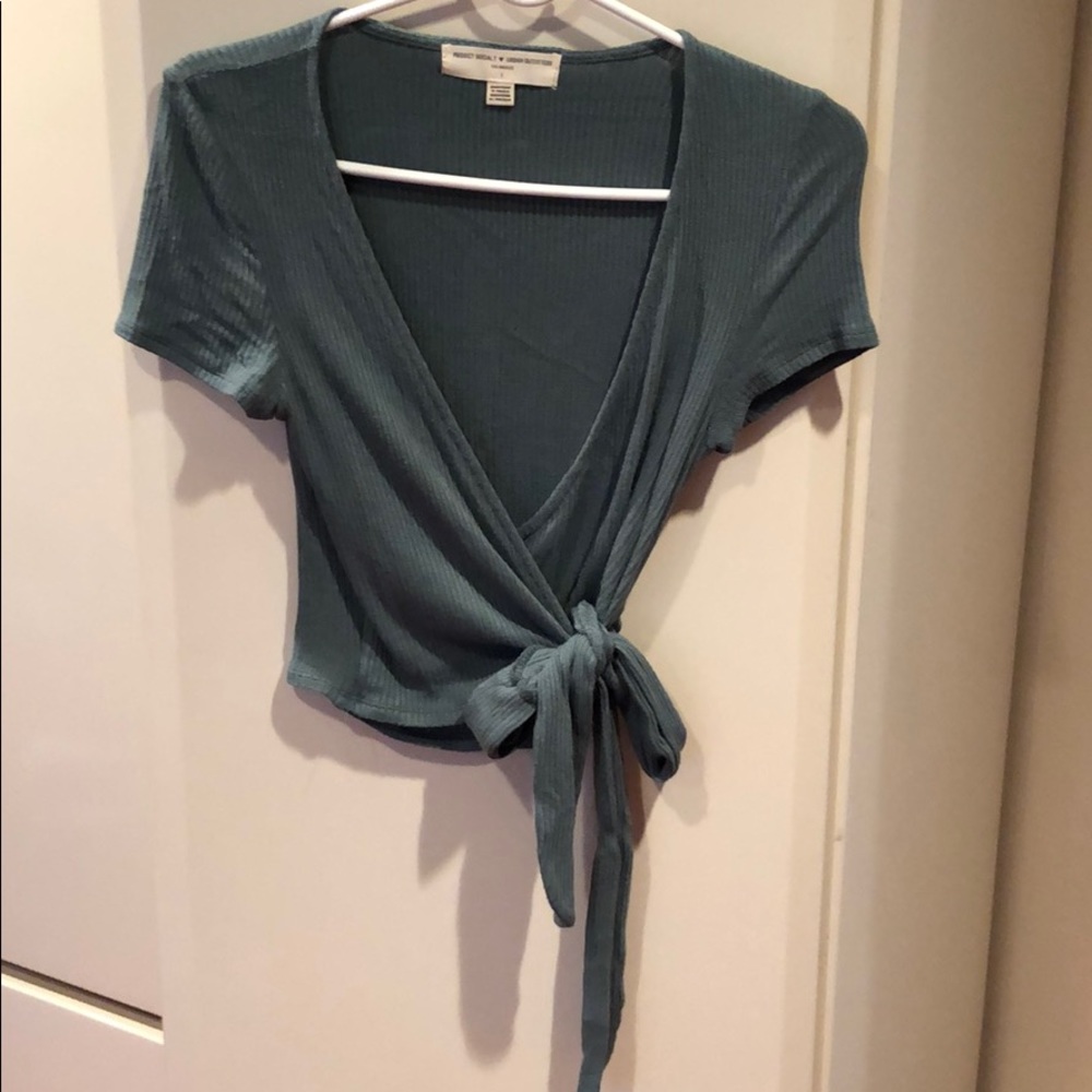 Plunging neckline top
